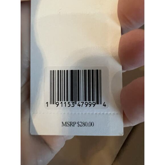 Jason Wu Tan Faux Leather Wrap Sz M Belted Mini Skirt NEW - Picture 7 of 9